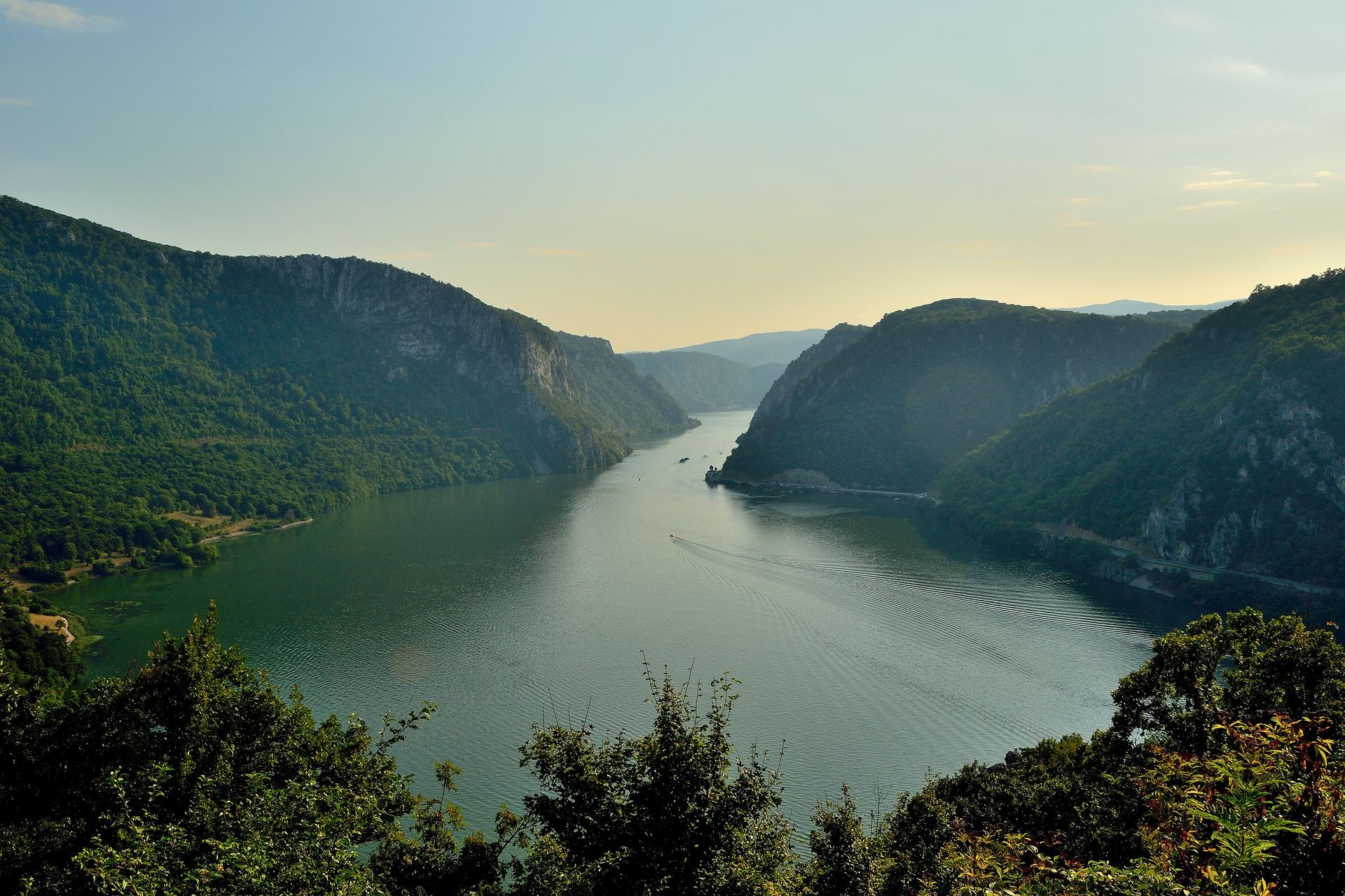 The Iron Gates gorge of the Danube